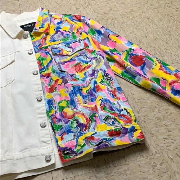 Custom Hand Painted Jean Jacket - Picture 3 of 5